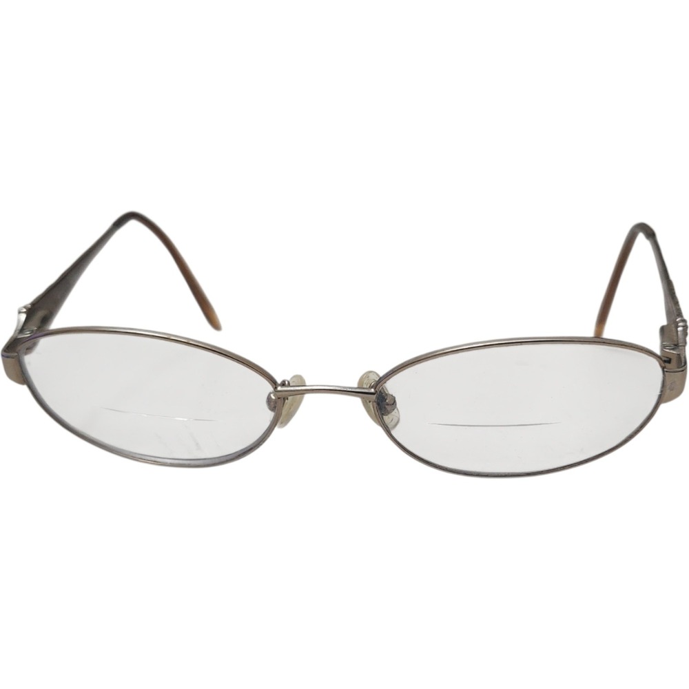 Bulova Spokane Oval Eyeglasses Caramel Frames Only Brown Rhinestone 50-17-135